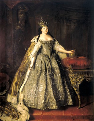 Portræt af kejserinde Anna Ioannovna, 1693-1740, 1730. af Louis Caravaque
