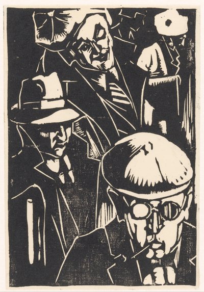 Forbipasserende (original titel på objektet) af Louis Cardinaals (signed by artist)