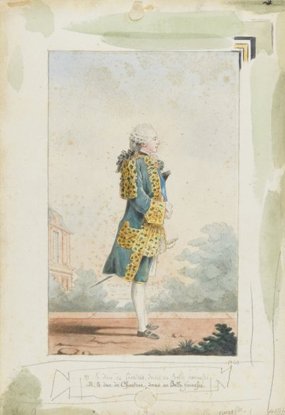 Louis Philippe II, hertug af Chartres 1747-1793, 1760 af Louis Carrogis dit Carmontelle
