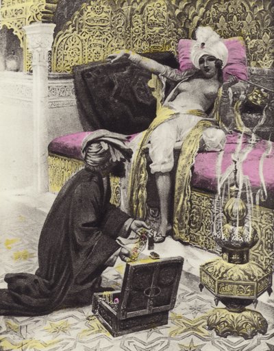 Datteren af kongen af Tunis, fjerde dag, fjerde historie af Louis Chalon