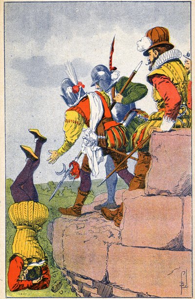 Cruaut fra de protestantiske Armels af Baron des Adrets af Louis Charles Bombled