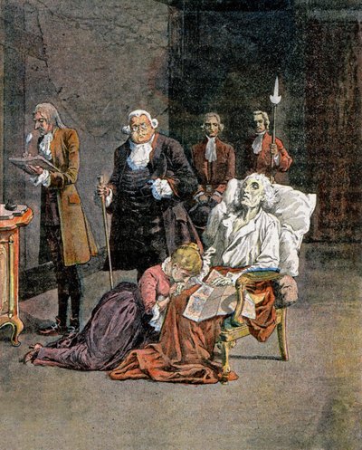 Død af Dupleix af Louis Charles Bombled