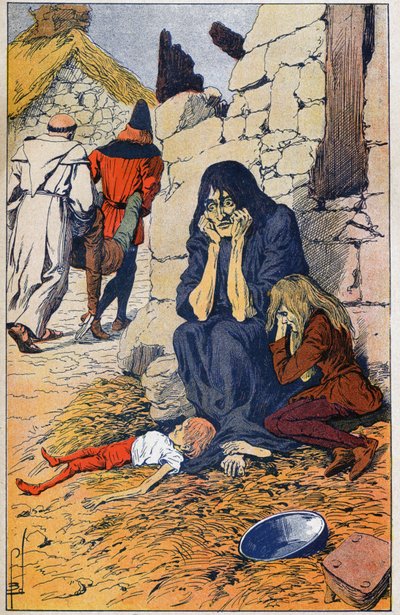 Hungersnød af Louis Charles Bombled