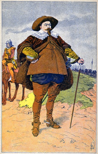 Gustav II Adolphe af Sverige af Louis Charles Bombled