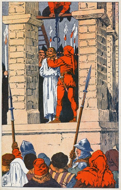 Ophængning af Enguerrand de Marigny af Louis Charles Bombled