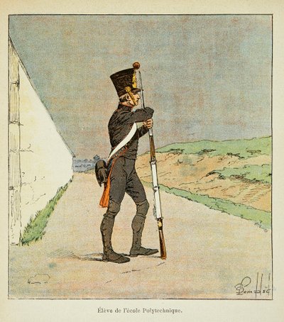 Illustration af den bombede Louis (1862-1927) fra bogen "The Memorial of Saint Helene" af grev Emmanuel de Las Cases (1766-1842): Elev af den polytekniske skole, privat samling af Louis Charles Bombled