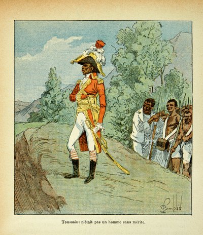Illustration af den bombede Louis (1862-1927) fra bogen "The Memorial of Saint Helene" af grev Emmanuel de Las Cases (1766-1842): Portræt af Toussaint Louverture (1743-1803) Privat samling af Louis Charles Bombled