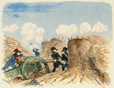 Illustration hentet fra bogen "Les heros du Siecle", anekdotiske oplæsninger af Dick de Lonlay og illustreret af Louis Bombled (1862-1927) af Louis Charles Bombled