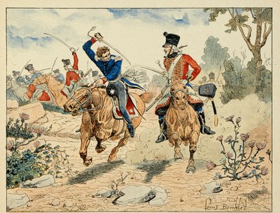 Illustration taget fra bogen "The Heros of the Siecle"", anekdotiske reciter af Dick de Lonlay og illustreret af Louis Bombled (1862-1927) af Louis Charles Bombled