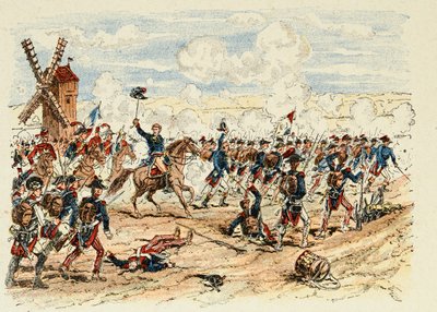 Illustration fra bogen "The heros of the century", anekdotiske fortællinger af Dick de Lonlay og illustreret af Louis Bombled (1862-1927) af Louis Charles Bombled