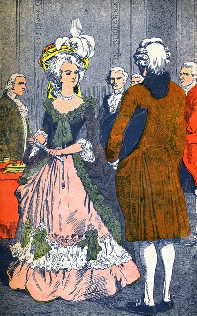 Marie Antoinette og Augeard af Louis Charles Bombled