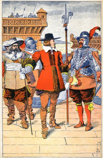 Richelieu i La Rochelles hovedkvarter af Louis Charles Bombled
