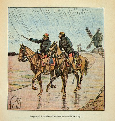 The Armee of the Loire af Eugene Sergeant, kendt som Grenest, illustreret af Louis Bombled (1862-1927) (den fransk-tyske krig; kampagne 1870 -1871): General d