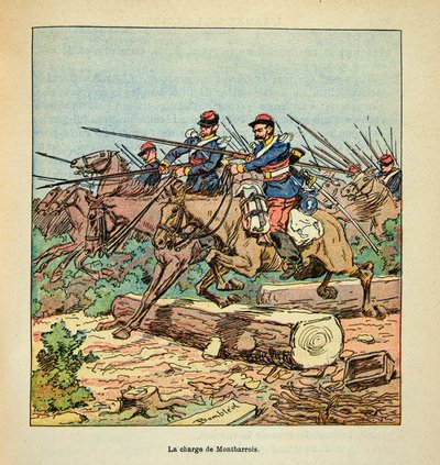 The Armee of the Loire af Eugene Sergent, dit Grenest, illustreret af Louis Bombled (1862-1927) (fransk-tyske krig; felttog 1870 -1871): Slaget ved Ladon den 22. november af Louis Charles Bombled