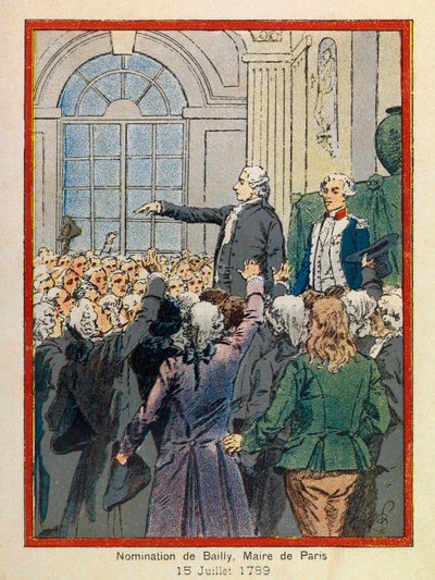 The Grand Jornees of the Hotel de Ville de Paris af A. Mercier, illustreret af Louis Bombled (1862-1927): Den 15. juli af Louis Charles Bombled