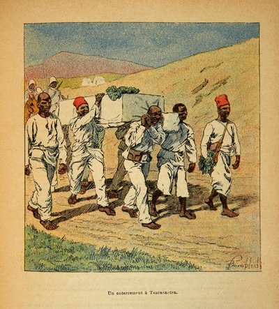 The War in Madagascar-Anekdotisk historie om de franske ekspeditioner 1885-1895 af Henri Galli dit Galllichet (1854-1922), illustreret af Louis Bombled (1862-1927): Privat samling af Louis Charles Bombled