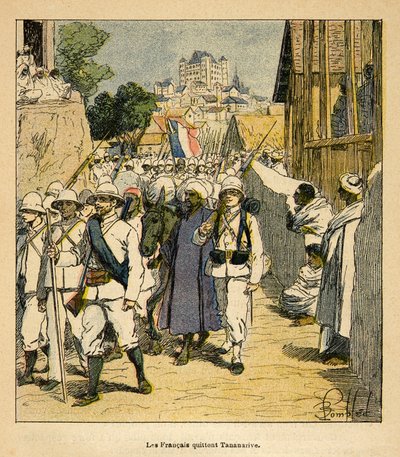 The War in Madagascar-Anekdotisk historie om de franske ekspeditioner 1885-1895 af Henri Galli dit Galllichet (1854-1922), illustreret af Louis Bombled (1862-1927): Privat samling af Louis Charles Bombled