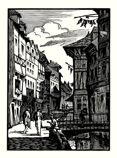 Illustration til Madame Bovary af Gustave Flaubert (træsnit) af Louis Claudel