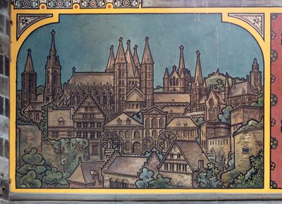 Banegårdsbygning (Sint-Pietersstation). Indre. 1912. Entreen. af Louis Cloquet