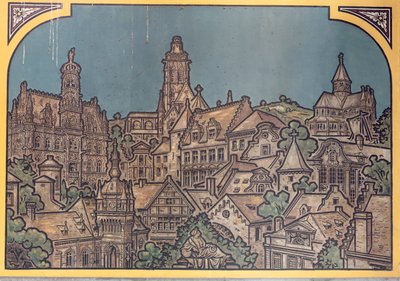 Banegårdsbygning (Sint-Pietersstation). Indre. 1912. Entreen. af Louis Cloquet