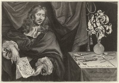 Titeltryk med portrættet af Louis Roupert Ornamenter til guldsmede (serietitel) af Louis Cossin