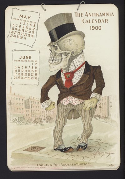 Illustration til Antikamnia-kalenderen, 1900 af Louis Crucius or Crusuius