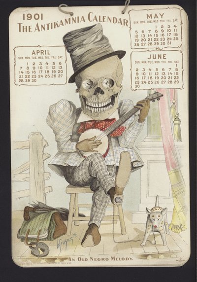 Illustration for Antikamnia Calendar, 1901 af Louis Crucius or Crusuius