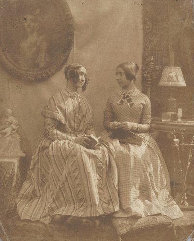 [Kunstnerens Hustru og Datter], 1846-49. af Louis Désiré Blanquart Evrard