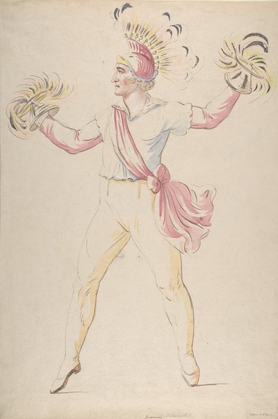 Franconi, Twirling Flaming Cones, 1768-1810. af Louis Ducros