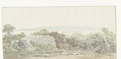 Se på de ruïne af teatret i Brindisi Udsigt over resterne af Teatret i Taranto (titel på objektet) Rejser i Italien, Sicilien og Malta - 1778 (serietitel) af Louis Ducros