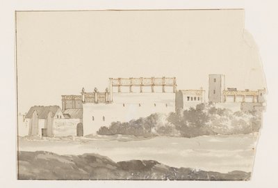 Klooster te Biseglia Rejser i Italien, Sicilien og Malta - 1778 (serietitel) af Louis Ducros