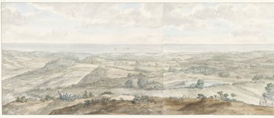 Panorama fra Collis Minervalis Generelt billede taget fra toppen af ​​Collis Minervalis (titel på objekt) Rejser i Italien, Sicilien og Malta - 1778 (serietitel) af Louis Ducros