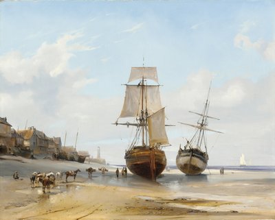 strandede både af Eugene Isabey