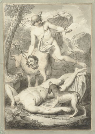 Merkur med hovedet af Argus af Louis Fabritius Dubourg