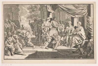 Paulus og Barnabas prædiker foran templet af Louis Fabritius Dubourg