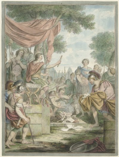 Pompejus brænder Sertorius