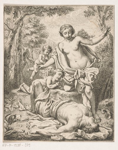 Venus og Adonis af Louis Fabritius Dubourg