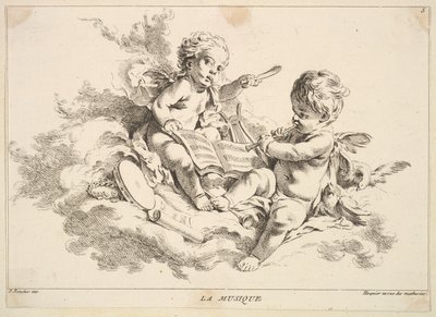 Musik. af Louis Felix de la Rue