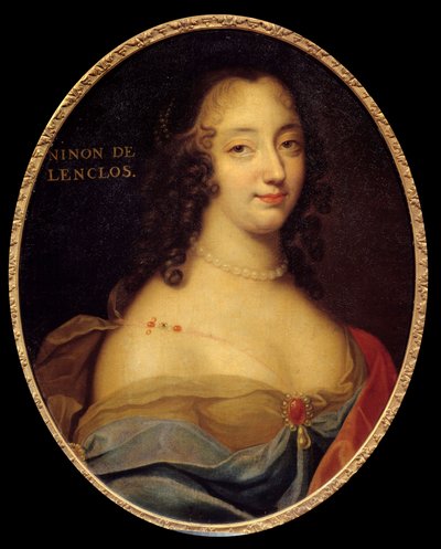 Portræt af den franske forfatter Anne Ninon”” de l