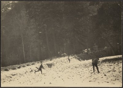[Figurer i sne] af Louis Fleckenstein