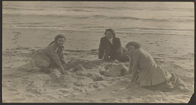 [Figurer på en strand] af Louis Fleckenstein