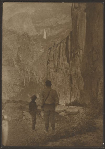 Nevada Falls fra Ledge Trail, Yosemite af Louis Fleckenstein