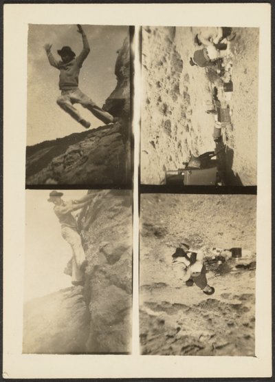 [Quadruple frame - Bjergbestigningsscener] af Louis Fleckenstein
