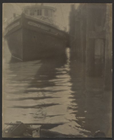 [Skib i en havn] af Louis Fleckenstein