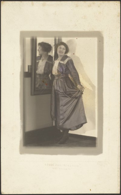 [Kvinden og hendes refleksion]. af Louis Fleckenstein
