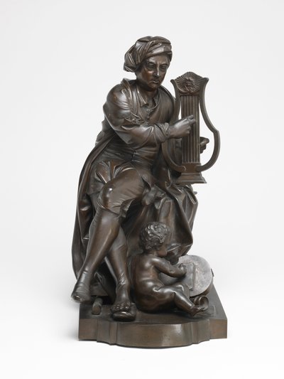 George Frideric Handel som Apollo af Louis Francois (after) Roubiliac
