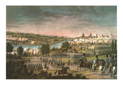 Slaget ved Dresden, 26. august 1813, c1850 af Louis Francois Couche