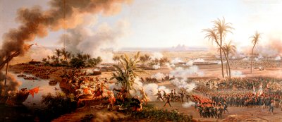Slaget ved pyramiderne, Egypten, 21. juli 1798 af Louis Francois Lejeune