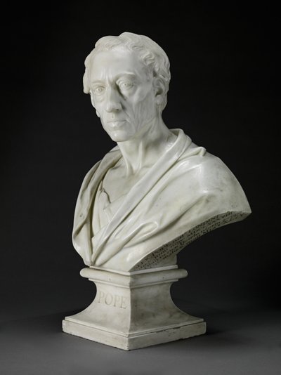 Alexander Pope (1688-1744) 1741 (marmor) af Louis Francois Roubilliac