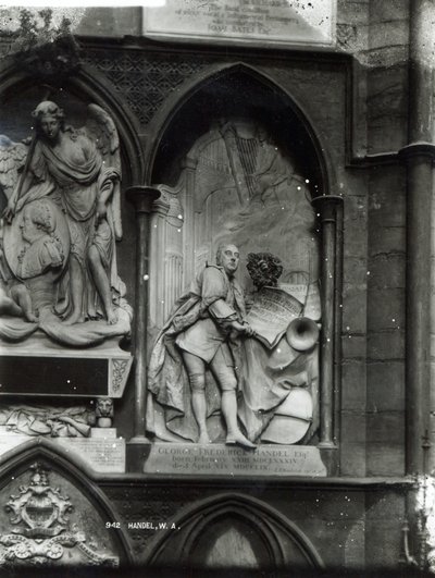 Monument til Handel, 1762 af Louis Francois Roubilliac